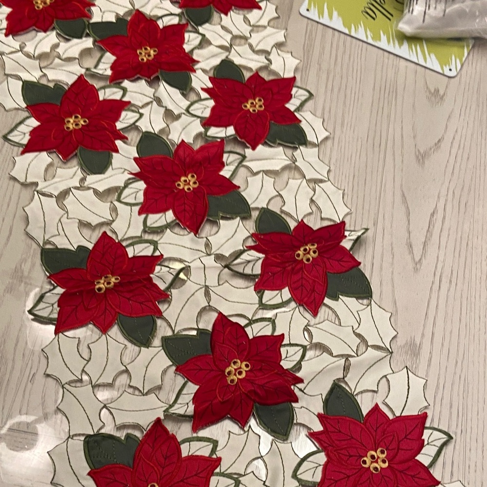 ❤️ Poinsettia doilie